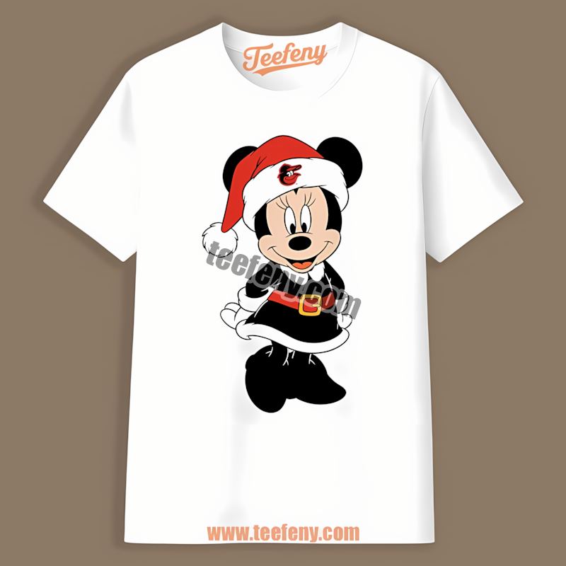 Minnie Mouse Baltimore Orioles Christmas Game Day Shirt