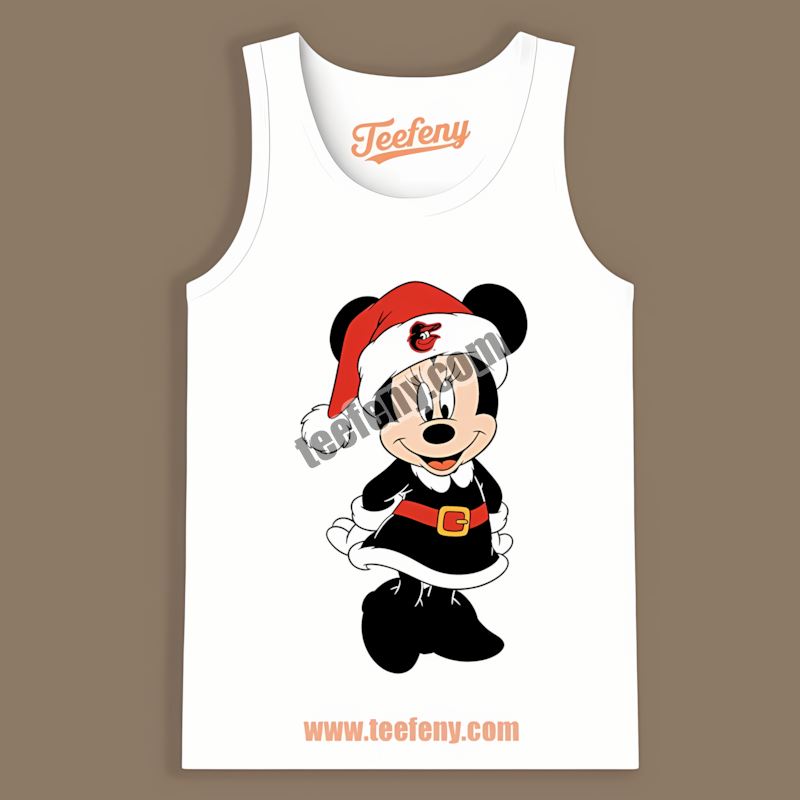 Minnie Mouse Baltimore Orioles Christmas Game Day Tanktop Minnie Mouse Baltimore Orioles Christmas Game Day Tanktop