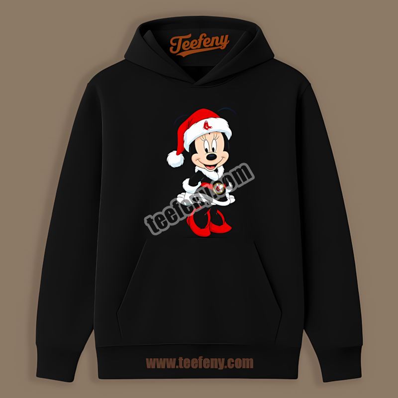 Minnie Mouse Boston Red Sox Christmas Fashion Hoodie Minnie Mouse Boston Red Sox Christmas Fashion Hoodie