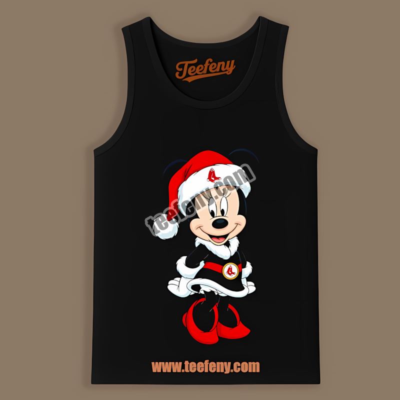 Minnie Mouse Boston Red Sox Christmas Fashion Tanktop Minnie Mouse Boston Red Sox Christmas Fashion Tanktop
