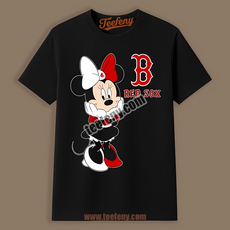 Minnie Mouse Boston Red Sox Cute Home Run Shirt