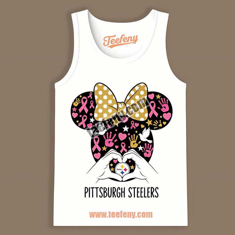 Minnie Mouse Breast Cancer For Pittsburgh STanktoplers Shirt Minnie Mouse Breast Cancer For Pittsburgh STanktoplers Shirt