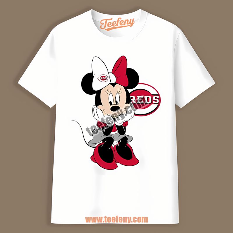 Minnie Mouse Cincinnati Reds Cute Printed Shirt