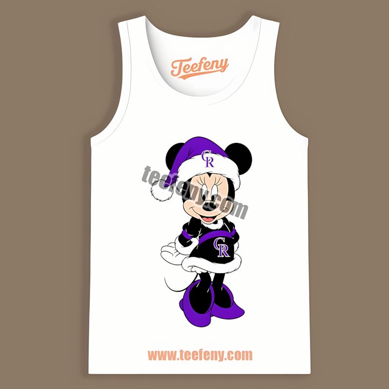 Minnie Mouse Colorado Rockies Christmas Mens TTanktop Minnie Mouse Colorado Rockies Christmas Mens TTanktop