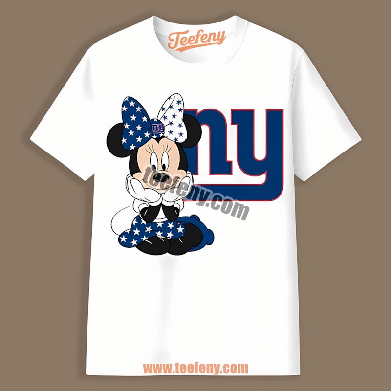 Minnie Mouse New York Giants Star Retro Shirt