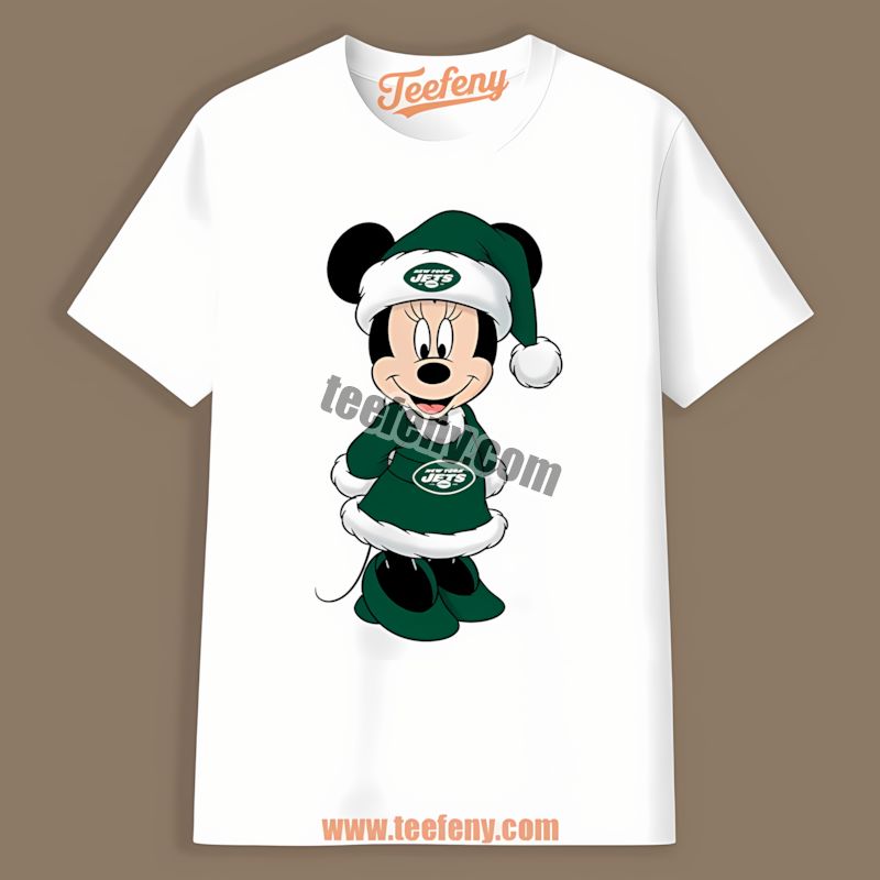 Minnie Mouse New York Jets Christmas Cotton Shirt