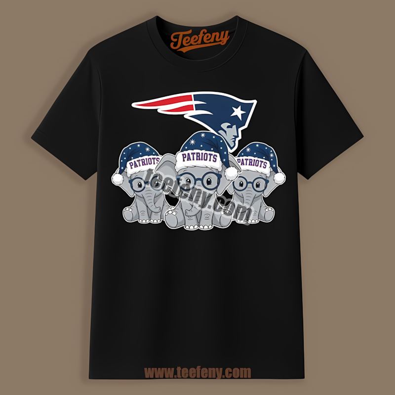 New England Patriots Christmas Elephants Vintage Shirt