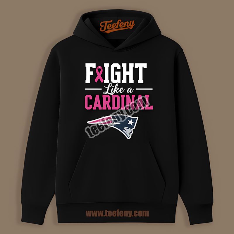 New England Patriots Fight Like A Cowboy Breast Cancer Color Hoodie New England Patriots Fight Like A Cowboy Breast Cancer Color Hoodie