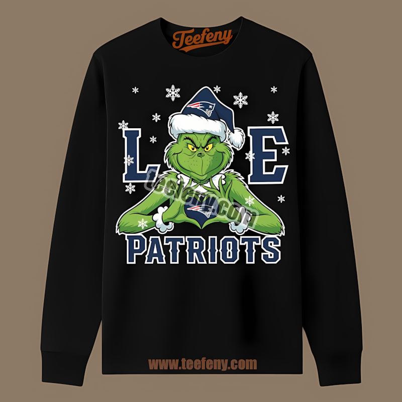 New England Patriots Grinch Love Christmas Classic Long Sleeve New England Patriots Grinch Love Christmas Classic Long Sleeve