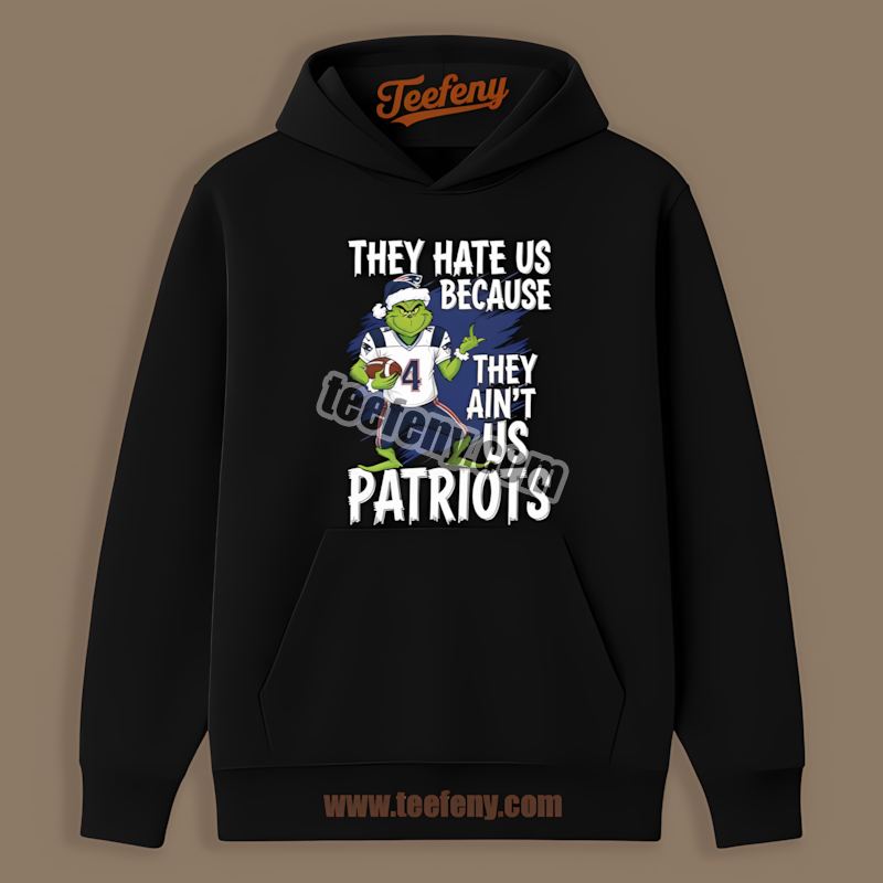 New England Patriots Grinch They Hate Us Because They Aint Us Sports Hoodie New England Patriots Grinch They Hate Us Because They Aint Us Sports Hoodie