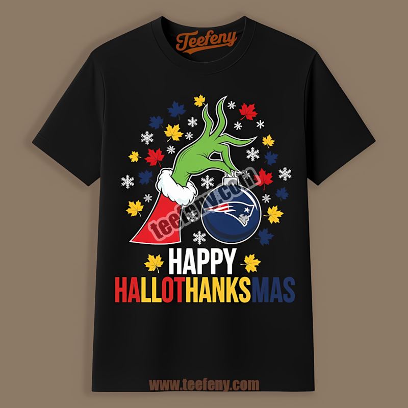 New England Patriots Happy Hallothanksmas Trendy Shirt