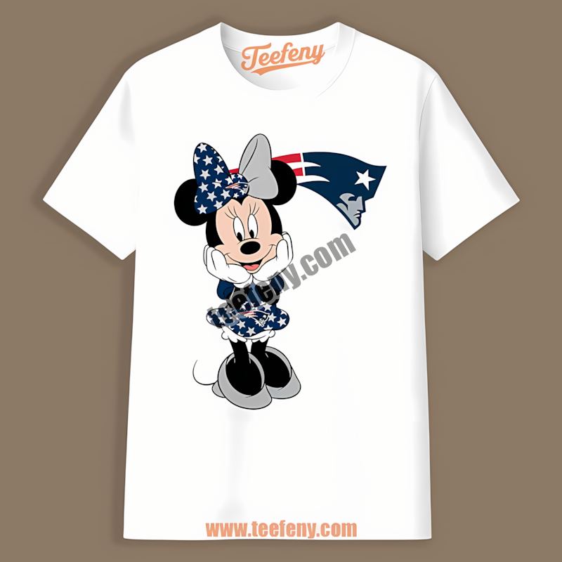 New England Patriots Minnie Mouse Star Cotton Shirt