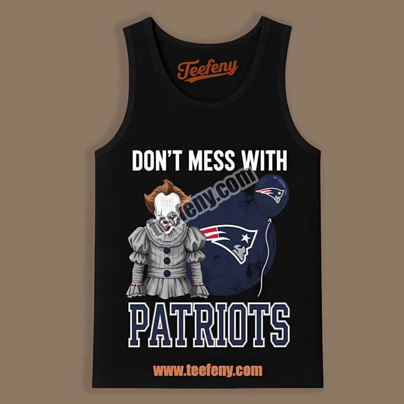New England Patriots Pennywise Halloween Retro Tanktop New England Patriots Pennywise Halloween Retro Tanktop