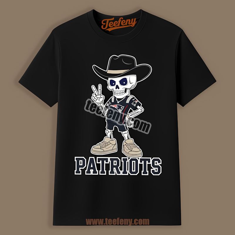 New England Patriots Skeleton Cowboy Trendy Shirt