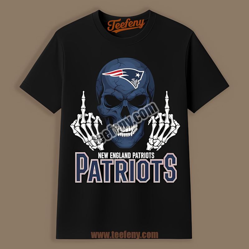 New England Patriots Skull Middle Finger Unisex Shirt