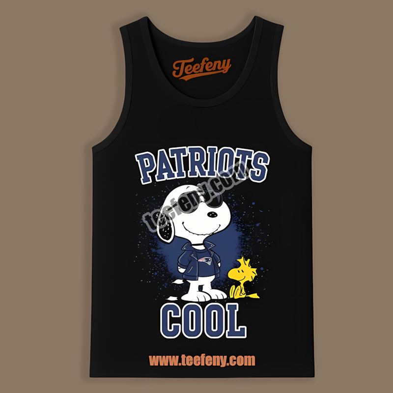 New England Patriots Snoopy Cool Sports Tanktop New England Patriots Snoopy Cool Sports Tanktop