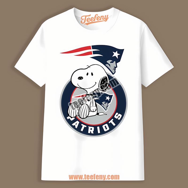 New England Patriots Snoopy Tattoo Logo On Arm Retro Shirt