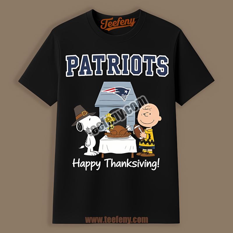 New England Patriots Snoopy Woodstock Christmas Cotton Shirt