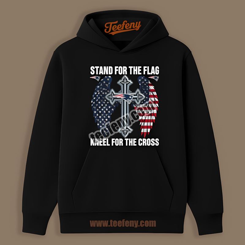 New England Patriots Stand For The Flag Kneel For The Cross Classic Hoodie New England Patriots Stand For The Flag Kneel For The Cross Classic Hoodie