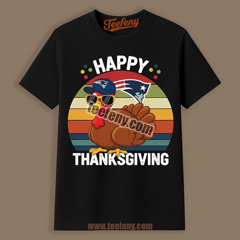 New England Patriots Thanksgiving Turkey Adults Shirt