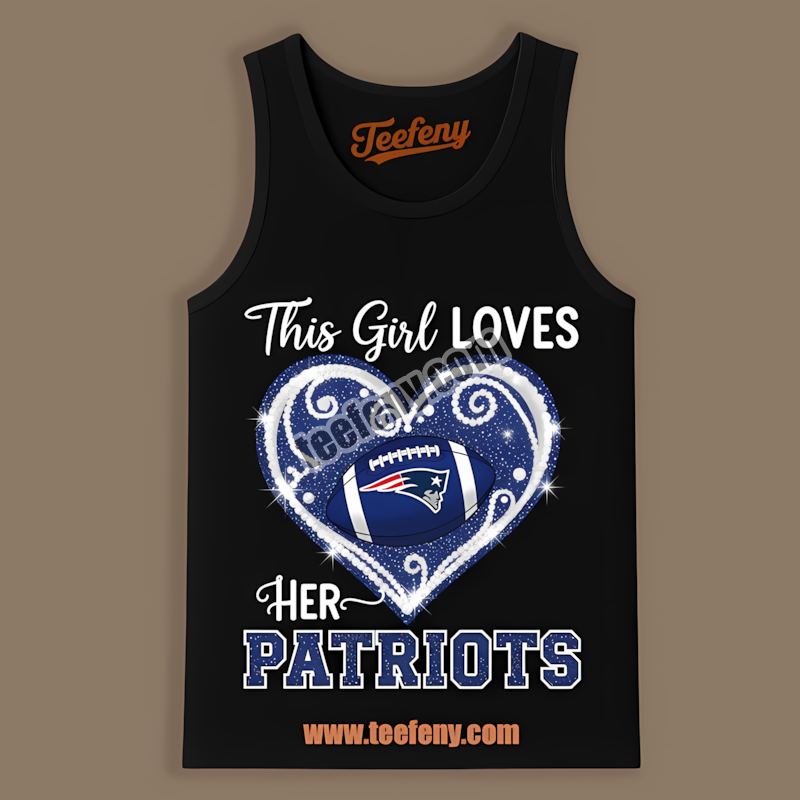 New England Patriots This Girl Loves Her Vintage Tanktop New England Patriots This Girl Loves Her Vintage Tanktop