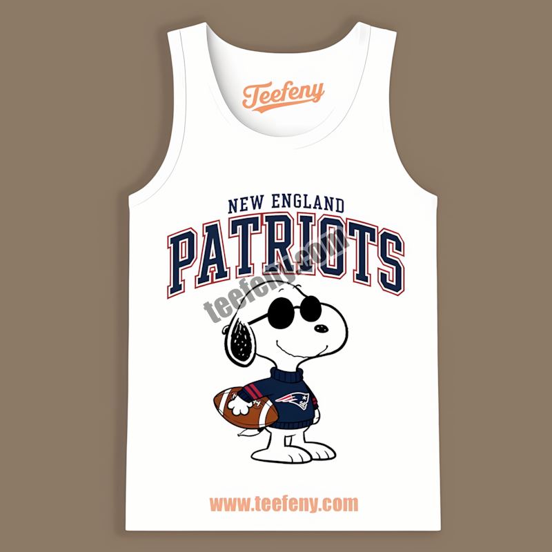 New England Patriots Vs Cool Snoopy Cotton Tanktop New England Patriots Vs Cool Snoopy Cotton Tanktop