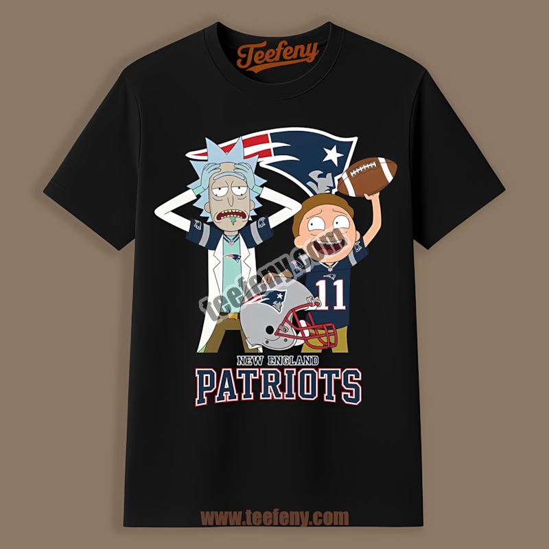 New England Patriots Vs Rick And Morty Adults Shirt
