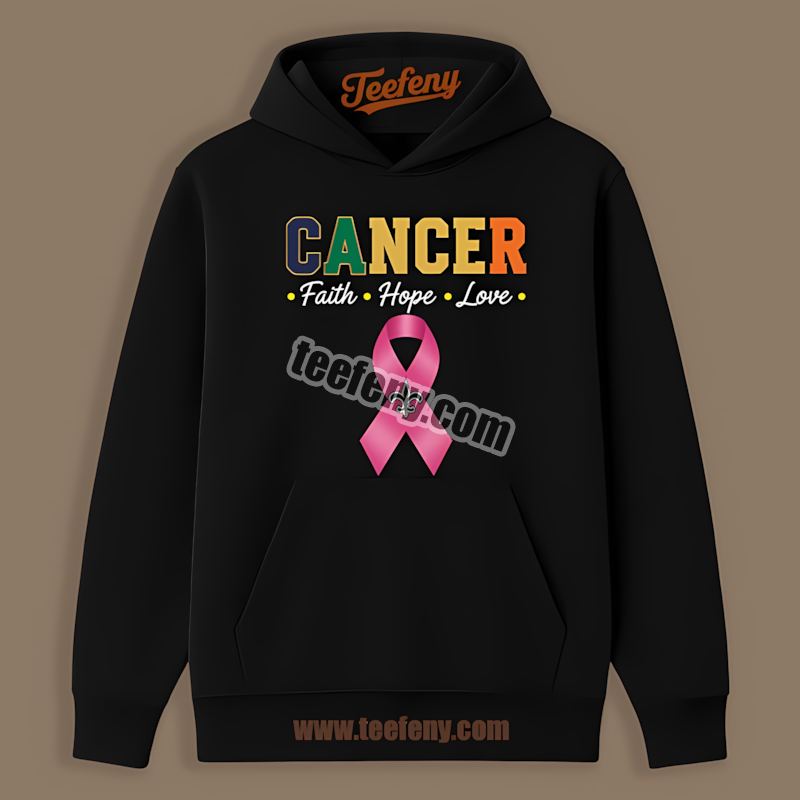 New Orleans Saints Cancer Faith Hope Love Regular Hoodie New Orleans Saints Cancer Faith Hope Love Regular Hoodie