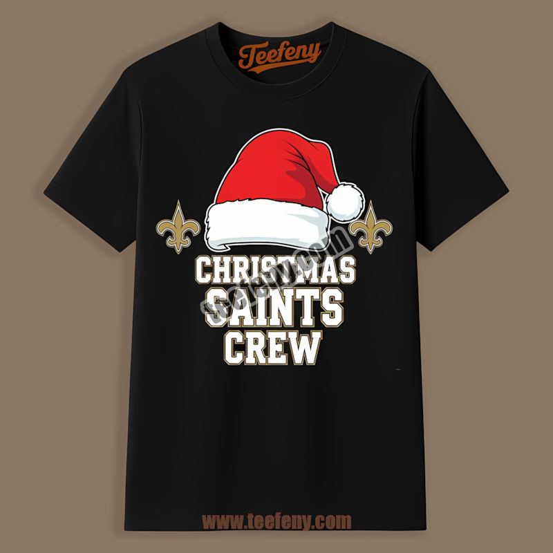 New Orleans Saints Christmas Saints Crew Vintage Shirt