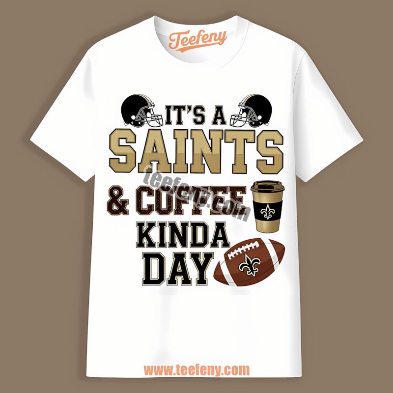 New Orleans Saints Coffee Kinda Day Adults Shirt
