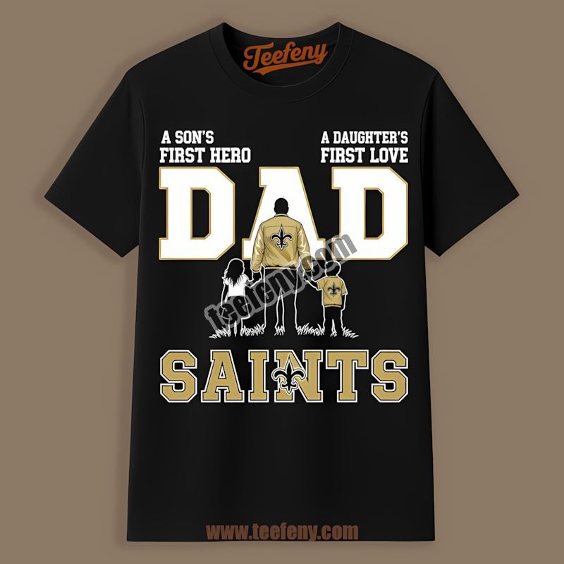 New Orleans Saints Dad The Man Myth Ultimate Fan Adults Shirt