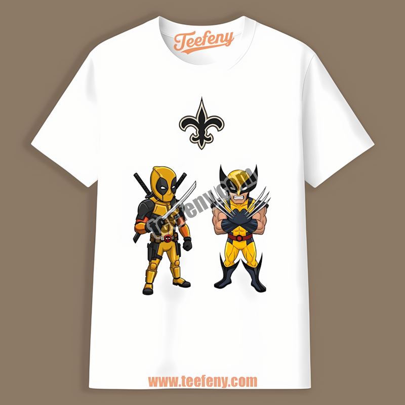 New Orleans Saints Daddy Shark Color Shirt