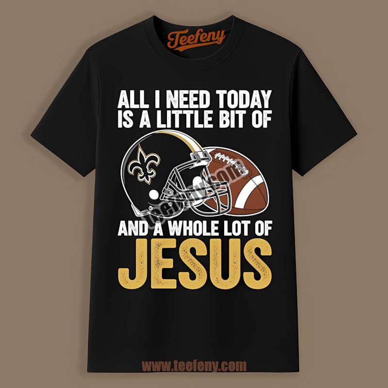 New Orleans Saints Football And Jesus Sports Shirt