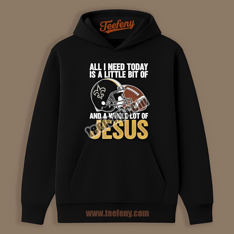 New Orleans Saints Football And Jesus Sports Hoodie New Orleans Saints Football And Jesus Sports Hoodie