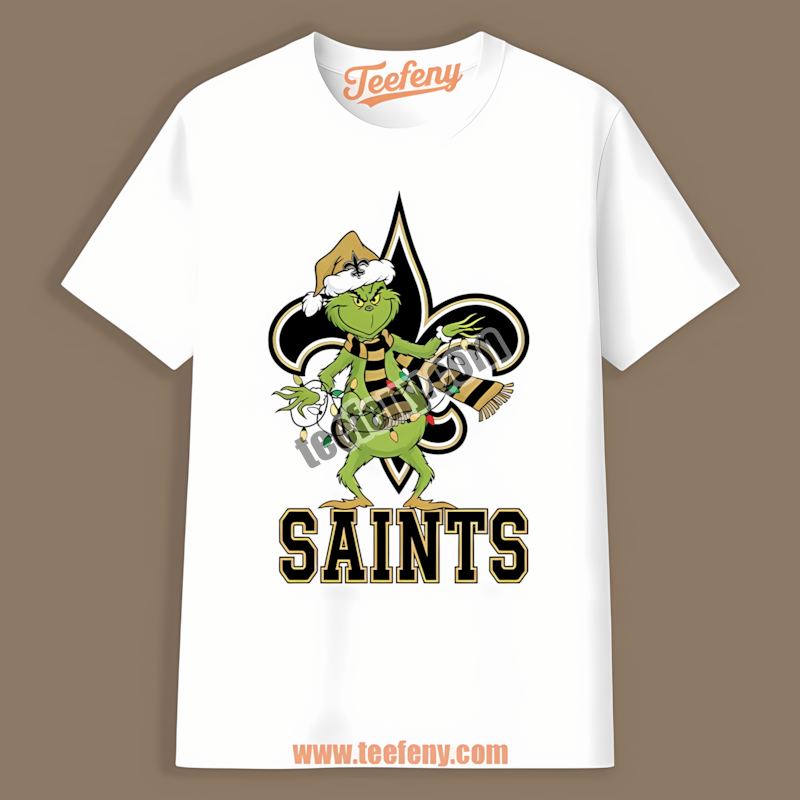 New Orleans Saints Grinch Christmas Vintage Shirt