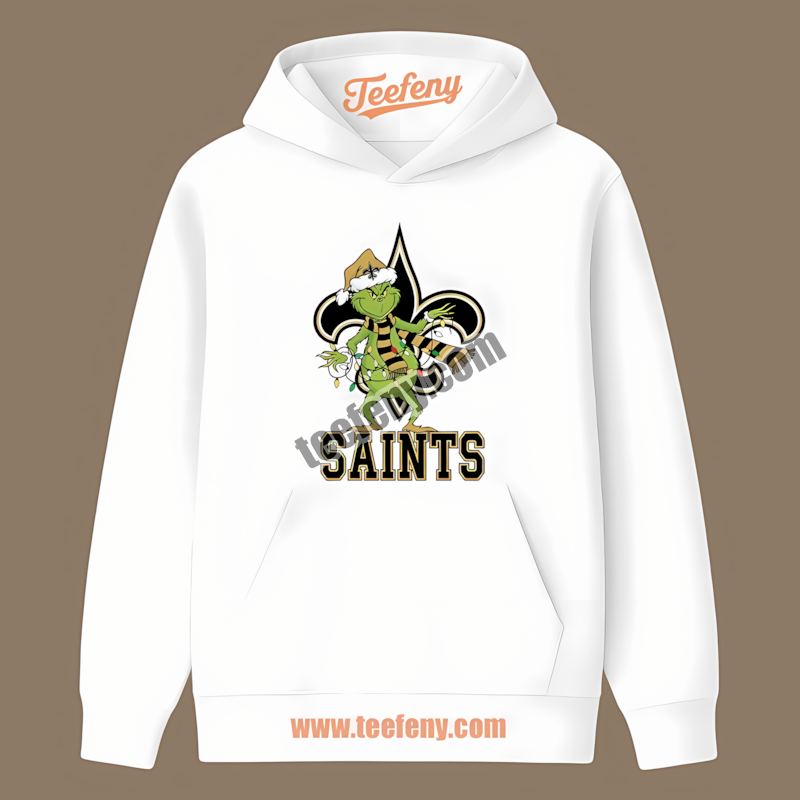 New Orleans Saints Grinch Christmas Vintage Hoodie New Orleans Saints Grinch Christmas Vintage Hoodie