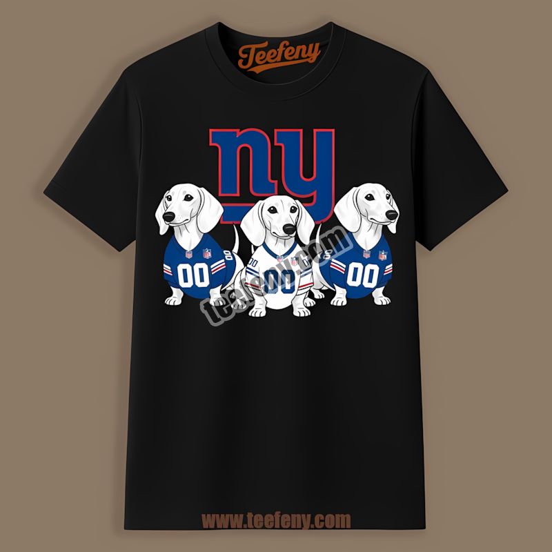 New York Giants Dachshund Dogs Vintage Shirt