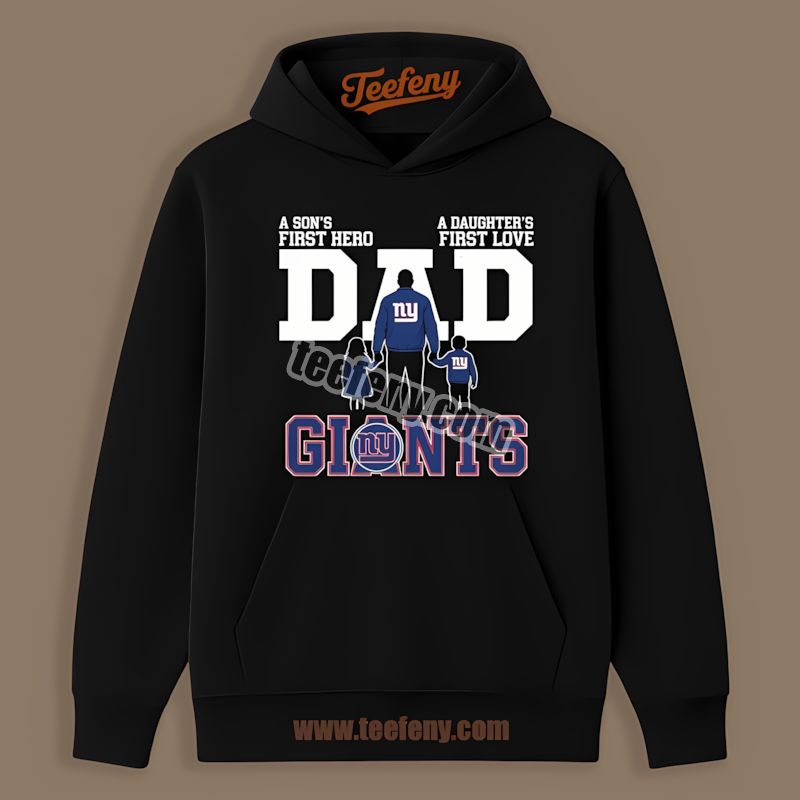 New York Giants Dad Fathers Day Hero Daughters Love Cotton Hoodie New York Giants Dad Fathers Day Hero Daughters Love Cotton Hoodie