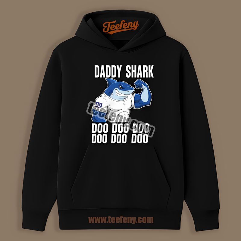 New York Giants Daddy Shark Trendy Hoodie New York Giants Daddy Shark Trendy Hoodie