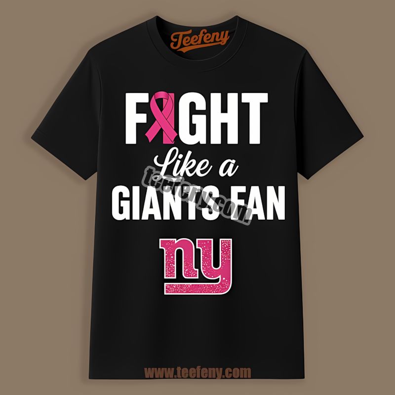 New York Giants Fight Like A Cowboy Breast Cancer Graphic Shirt