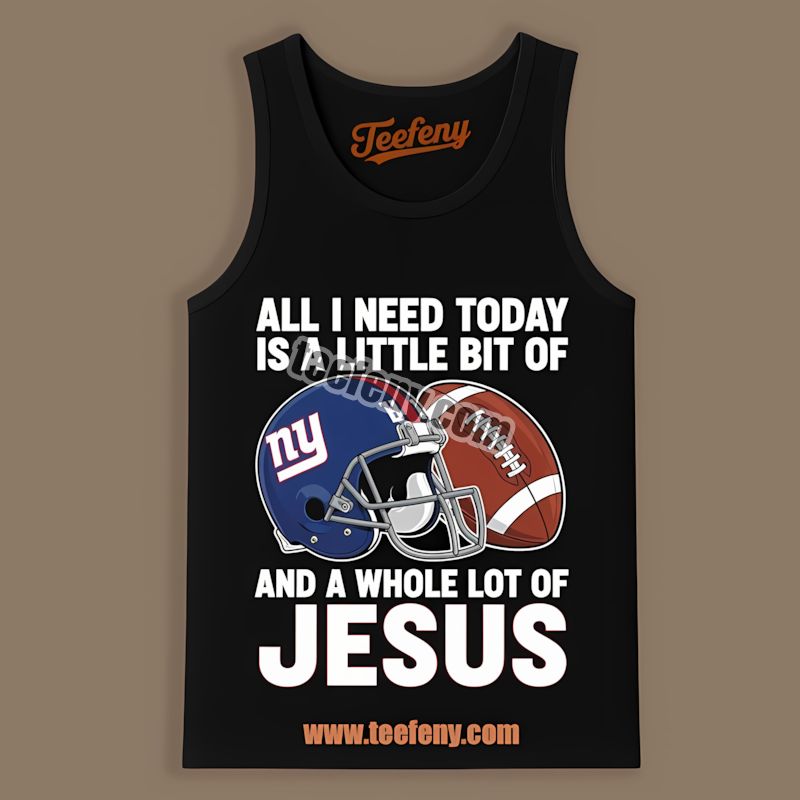 New York Giants Football And Jesus Retro Tanktop New York Giants Football And Jesus Retro Tanktop