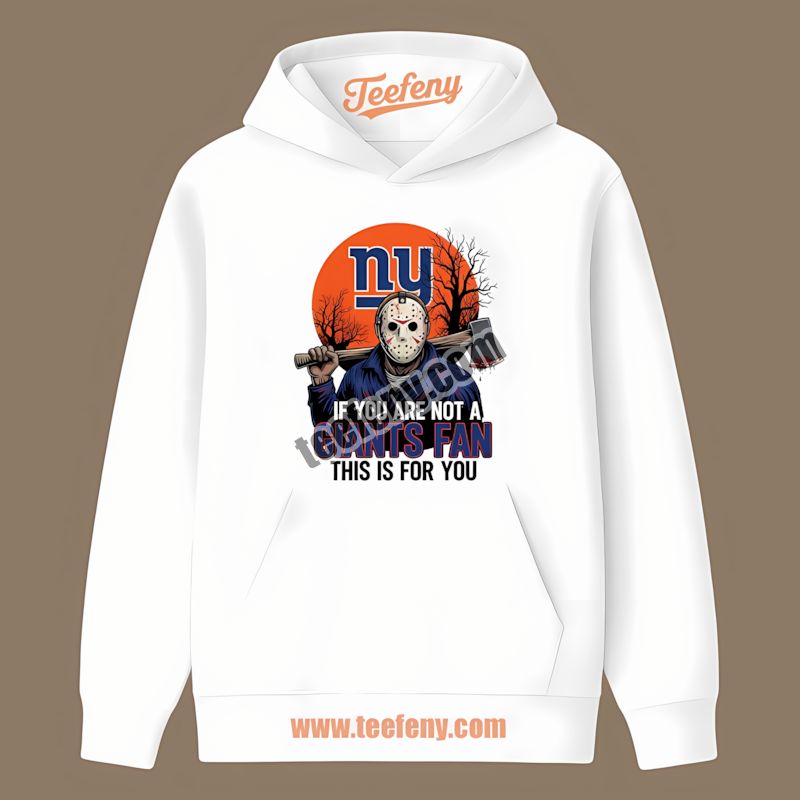 New York Giants Halloween Jason Voorhees Cotton Hoodie New York Giants Halloween Jason Voorhees Cotton Hoodie