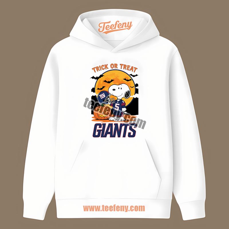 New York Giants Halloween Snoopy Trick Or Treat Trendy Hoodie New York Giants Halloween Snoopy Trick Or Treat Trendy Hoodie