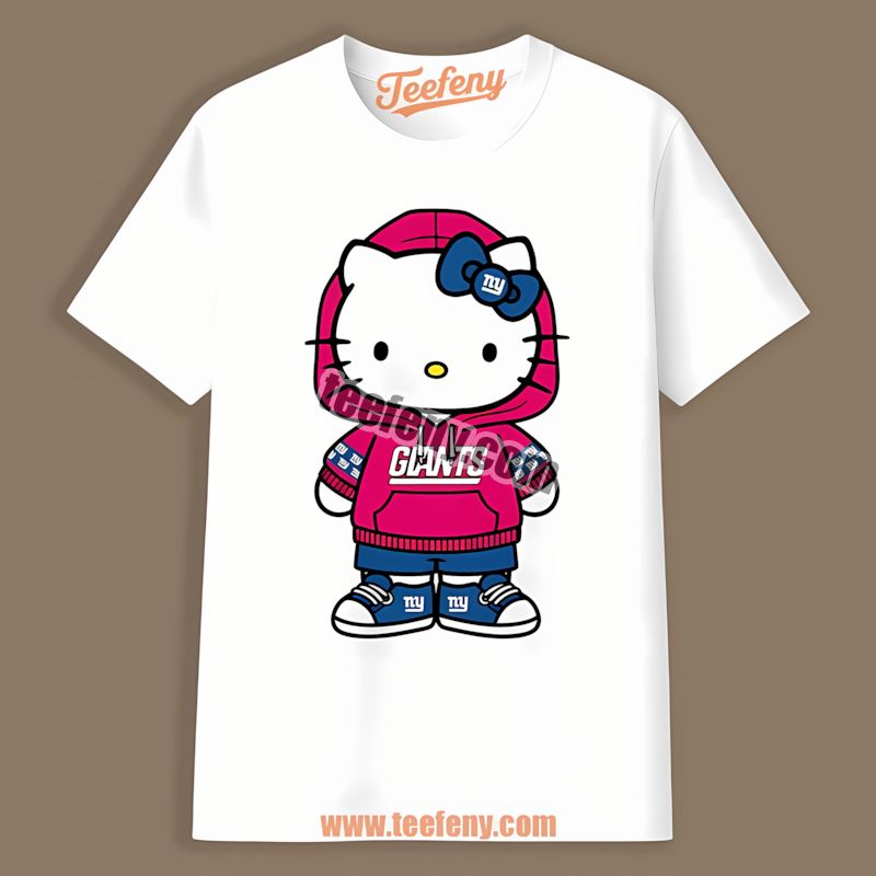 New York Giants Hello Kitty Adults Shirt