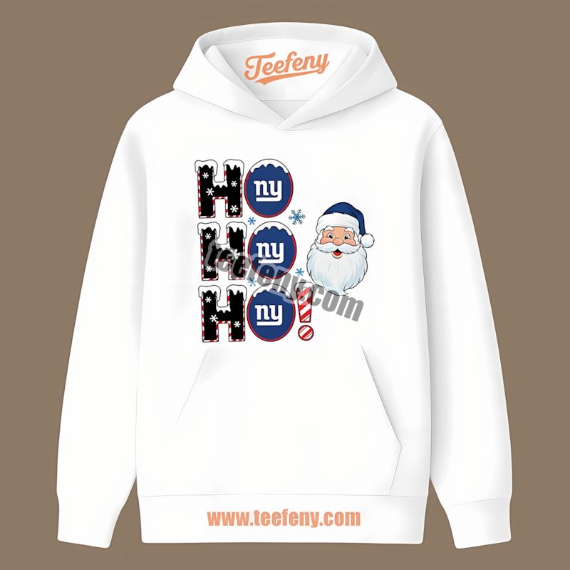 New York Giants Ho Ho Ho Santa Christmas Vintage Hoodie New York Giants Ho Ho Ho Santa Christmas Vintage Hoodie