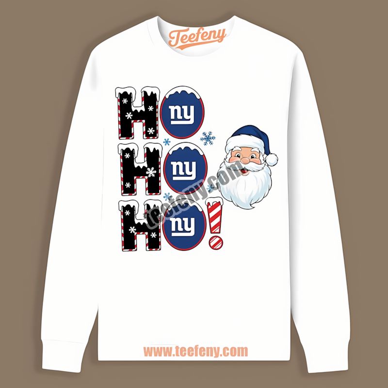 New York Giants Ho Ho Ho Santa Christmas Vintage Long Sleeve New York Giants Ho Ho Ho Santa Christmas Vintage Long Sleeve