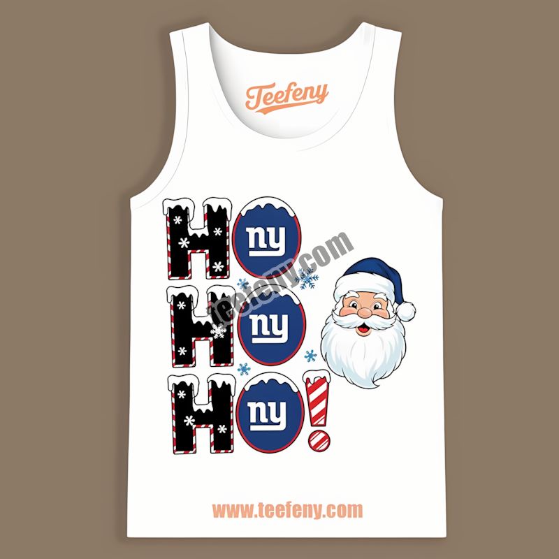 New York Giants Ho Ho Ho Santa Christmas Vintage Tanktop New York Giants Ho Ho Ho Santa Christmas Vintage Tanktop
