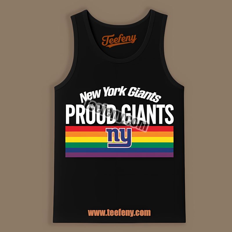 New York Giants Lgbt Pride Go Blue Cotton Tanktop New York Giants Lgbt Pride Go Blue Cotton Tanktop