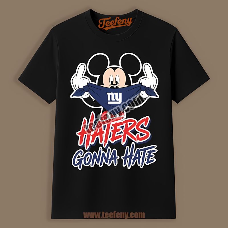 New York Giants Mickey Haters Gonna Hate Retro Shirt