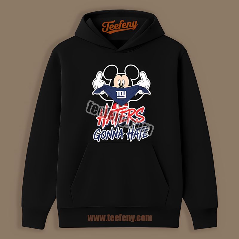 New York Giants Mickey Haters Gonna Hate Retro Hoodie New York Giants Mickey Haters Gonna Hate Retro Hoodie